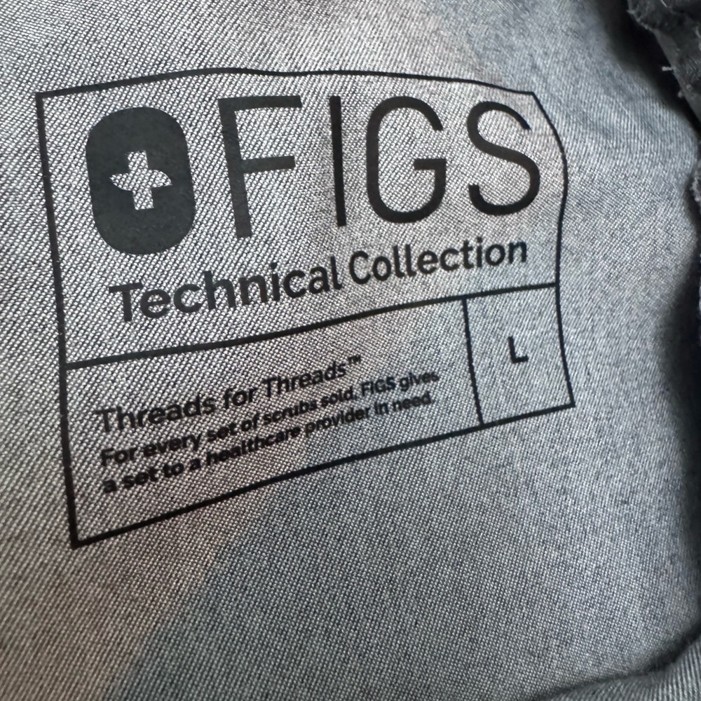 Figs Mens Tansen Gray Jogger Scrub Pants Large - Picture 3 of 9